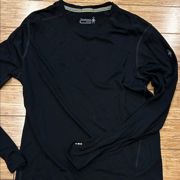 Smartwool Men's Classic Black Long Sleeve Tee Marino Wool Base Layer M - Picture 1 of 5